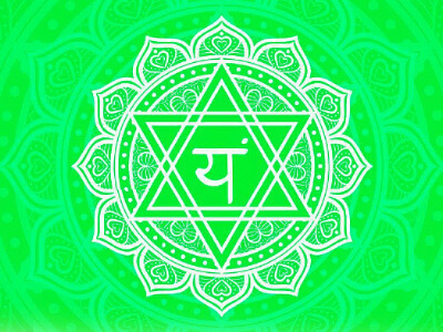 The element air and Anahata chakra